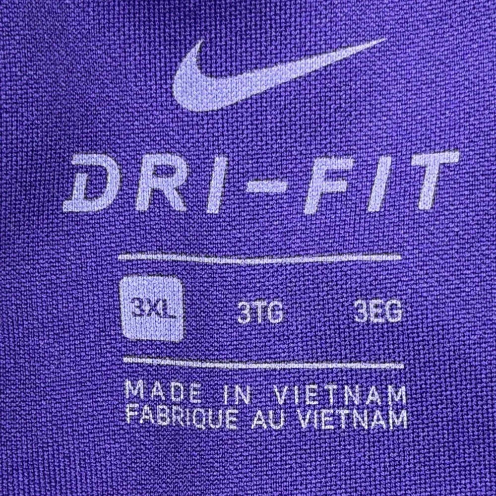 Nike 891881-547 Mens 3XL Furman Football Dri-Fit Performance Purple Polo Shirt